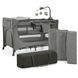 Ліжко-манеж із пеленатором та інграшками Kinderkraft Joy 2 Dark Grey