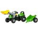 Трактор з ковшем і причепом Rolly Toys 23196