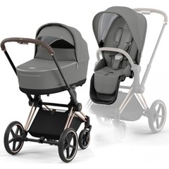 Коляска 2 в 1 Cybex Priam 4.0 Soho Grey / Rose Gold