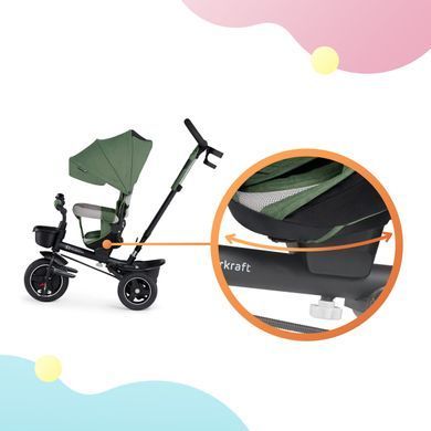 Трехколесный велосипед Kinderkraft Spinstep Pastel Green (KRSPST00GRE0000)