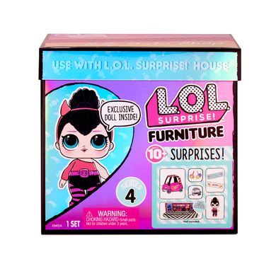 Игровой набор с куклой L.O.L. SURPRISE! серии "Furniture" - ПЕРЧИНКА С АВТОМОБИЛЕМ