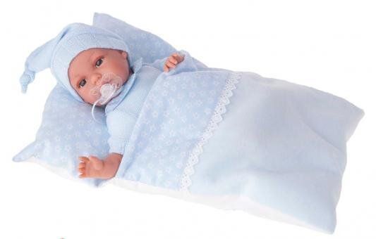 Кукла-младенец Munecas Antonio Juan Карлос в конверте, голубой 26 см 4066