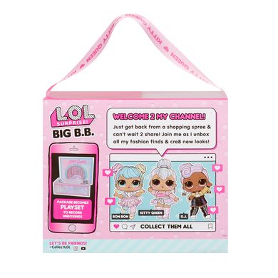 Игровой набор с мега-куклой L.O.L. SURPRISE! серии "Big B.B.Doll" – КОРОЛЕВА КИТТИ