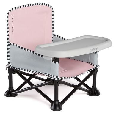 Раскладной стул-бустер Pop'n Sit розовый