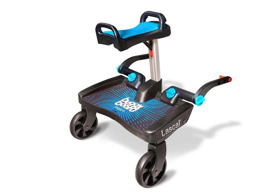 Lascal Подножка для второго ребёнка с сиденьем Buggy Board Maxi+ Blue/Blue