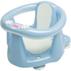 Детское сидение для купания OK Baby Flipper Evolution с нескользящим покрытием и термодатчиком Голубой