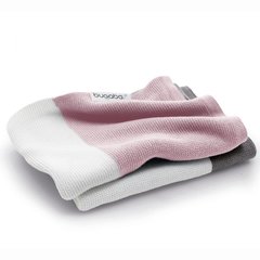 Одеяло хлопковое для коляски LIGHT COTTON BLANKET, цвет SOFT PINK MULTI, бело / розовый