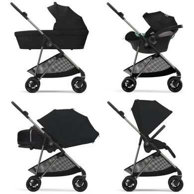 Прогулянкова коляска Cybex Melio Carbon Moon Black