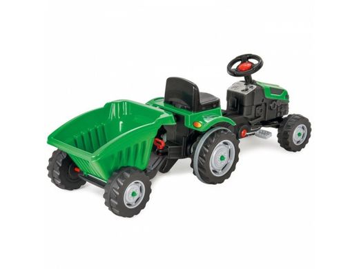 Трактор педальный с прицепом Woopie Max Зелёный