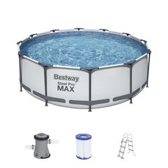 Каркасний круглий басейн Bestway Steel Pro MAX 366Х100 см. 56418