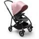 Коляска BEE6 Black/GREY-Soft Pink, колір рожевий на чорній рамі