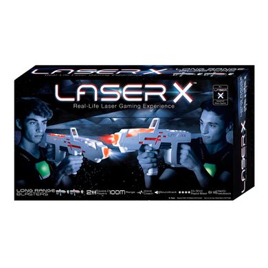 Ігровий набір для лазерних боїв - LASER X PRO ДЛЯ ДВОХ ГРАВЦІВ (2 бластера, 2 мішені)