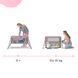 Ліжко-манеж 2 в 1 Kinderkraft Movi Pink (KCMOVI00PNK0000)