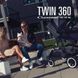 Прогулянкова коляска для двійні Crescent Twin 360 Black