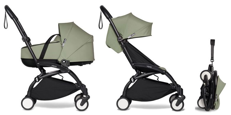 Коляска 2 в 1 BABYZEN YOYO² с люлькой Bassinet Black/Olive