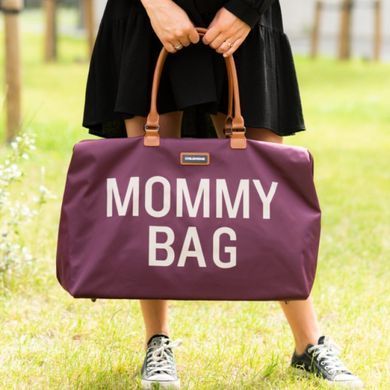 Childhome Сумка для мамы Mommy bag Aubergine