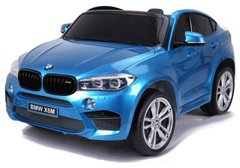Электромобиль Lean Toys BMW X6 M Blue лакированный