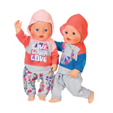 Набір одягу для ляльки BABY BORN - ТРЕНДОВИЙ СПОРТИВНИЙ КОСТЮМ (синій)