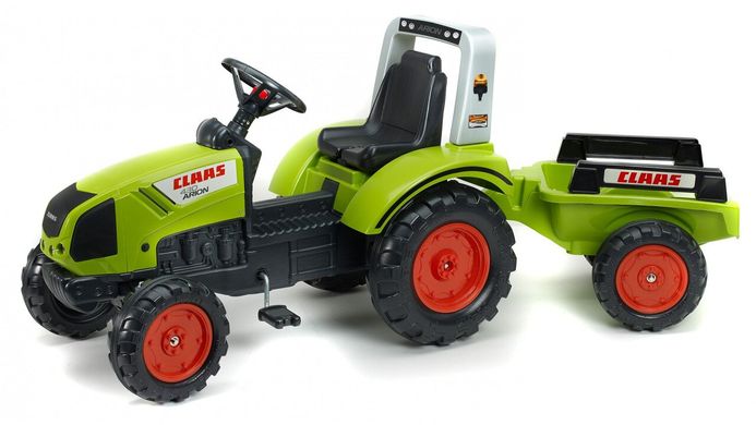 Детский педальный трактор Claas Arion 430 с прицепом Falk 1040AB