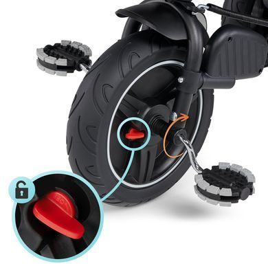 Триколісний велосипед Kinderkraft Spinstep Platinum Grey (RSPST00GRY0000)