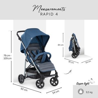 Коляска прогулянкова Hauck Rapid 4 Petrol