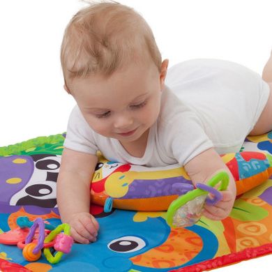 Развивающий коврик Playgro Зоопарк с подушечкой