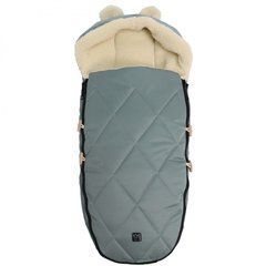 Чехол зимний для ног и вкладка для коляски XL EARS WOOL 2 в 1,  светло-голубой