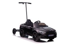 Электромобиль Lean Toys BMW M5 Z с подножкой для родителей Black лакированный