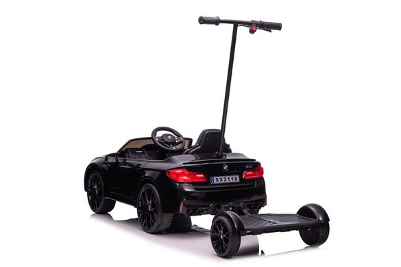 Електромобіль Lean Toys BMW M5 Z з підставкою для батьків Black лакований