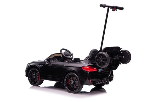 Електромобіль Lean Toys BMW M5 Z з підставкою для батьків Black лакований