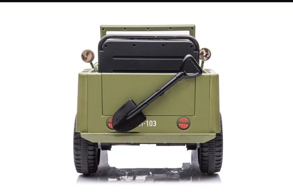 Электромобиль Lean Toys военное авто JH-103 Green 4x4 (Jeep)