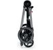 Универсальная коляска 2 в 1 CAM Techno Milano, чёрный с цветочным принтом, рама серебряная