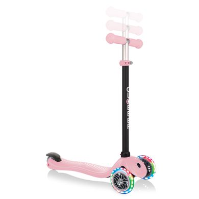 Дитячий самокат 4 в 1 Globber GO-UP Sporty Lights Pastel Pink