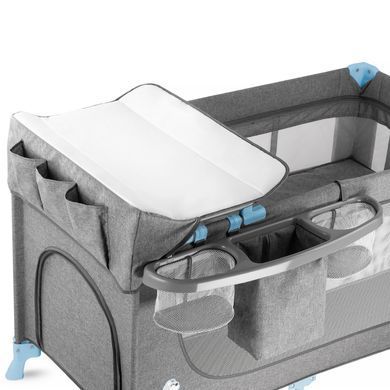 Кровать-манеж с пеленатором Kinderkraft Joy Blue (KKLJOYBLU000AC)