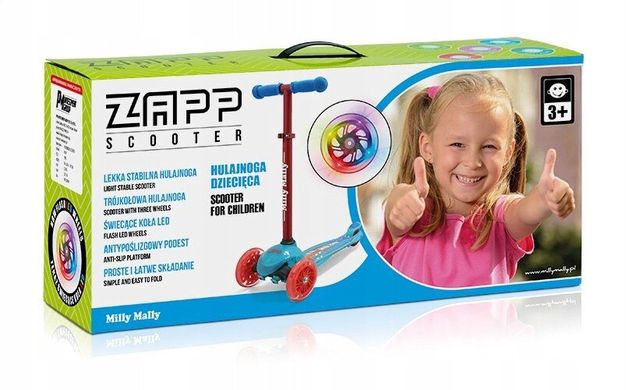 Детский самокат Milly Mally Scooter Zapp Blue Coral