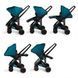Прогулочная коляска Greentom Upp Reversible Black Teal