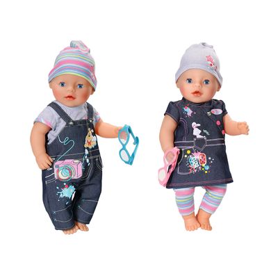 Набор одежды для куклы BABY BORN - ДЖИНСОВОЕ НАСТРОЕНИЕ (2 в ассорт.)