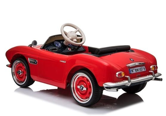 Электромобиль Lean Toys BMW Retro Red Лакированный