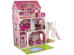 Деревянный домик для кукол Lean Toys Willa Nadia 10217