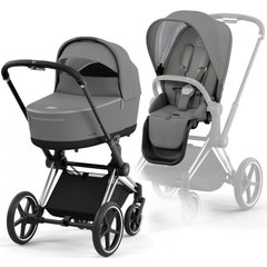 Коляска 2 в 1 Cybex Priam 4.0 Soho Grey / Chrome Black