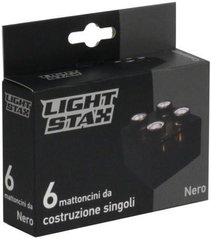Цеглинки 2х2 LIGHT STAX Junior з LED підсвічуванням Expansion Чорні M04009
