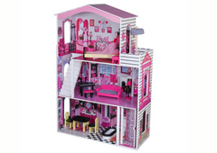 Деревянный домик для кукол Lean Toys Willa Kamelia 15031