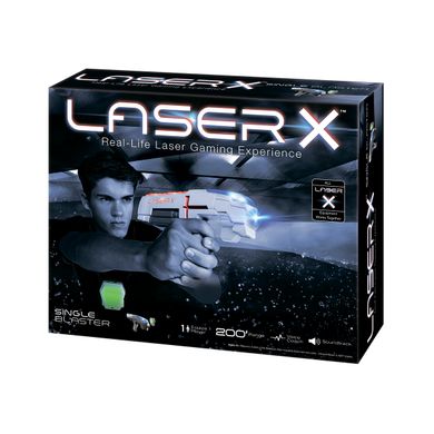 Ігровий набір для лазерних боїв - LASER X ДЛЯ ОДНОГО ГРАВЦЯ (бластер, мішень)