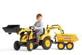 Трактор на педалях Falk Komatsu 2086W з причепом Maxi і двома ковшами
