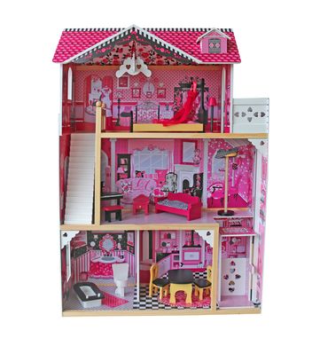 Деревянный домик для кукол Lean Toys Willa Pola 10532