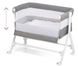Приставная колыбелька-кроватка SEMPRECONTE с постелью, цвет серый