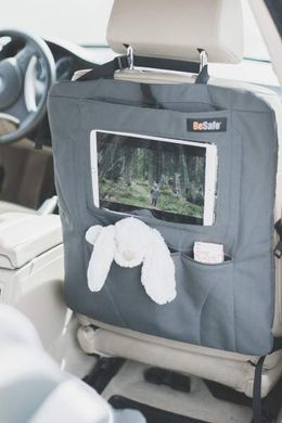 BeSafe Захисний килимок для сидіння автомобіля з кишенею для планшета, колір чорний