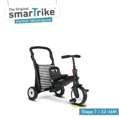 Велосипед трехколесный Smart Trike Folding Trike Tots 500 7 в 1 Чёрно-голубой