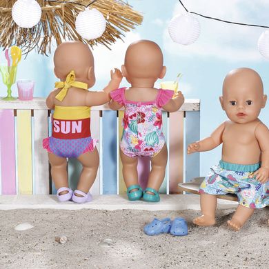 Одежда для куклы BABY BORN - ПРАЗДНИЧНЫЙ КУПАЛЬНИК S2 (на 43 cm, c уточкой)