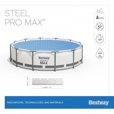 Каркасный бассейн  Bestway Steel Pro Max 305х76см, 56408